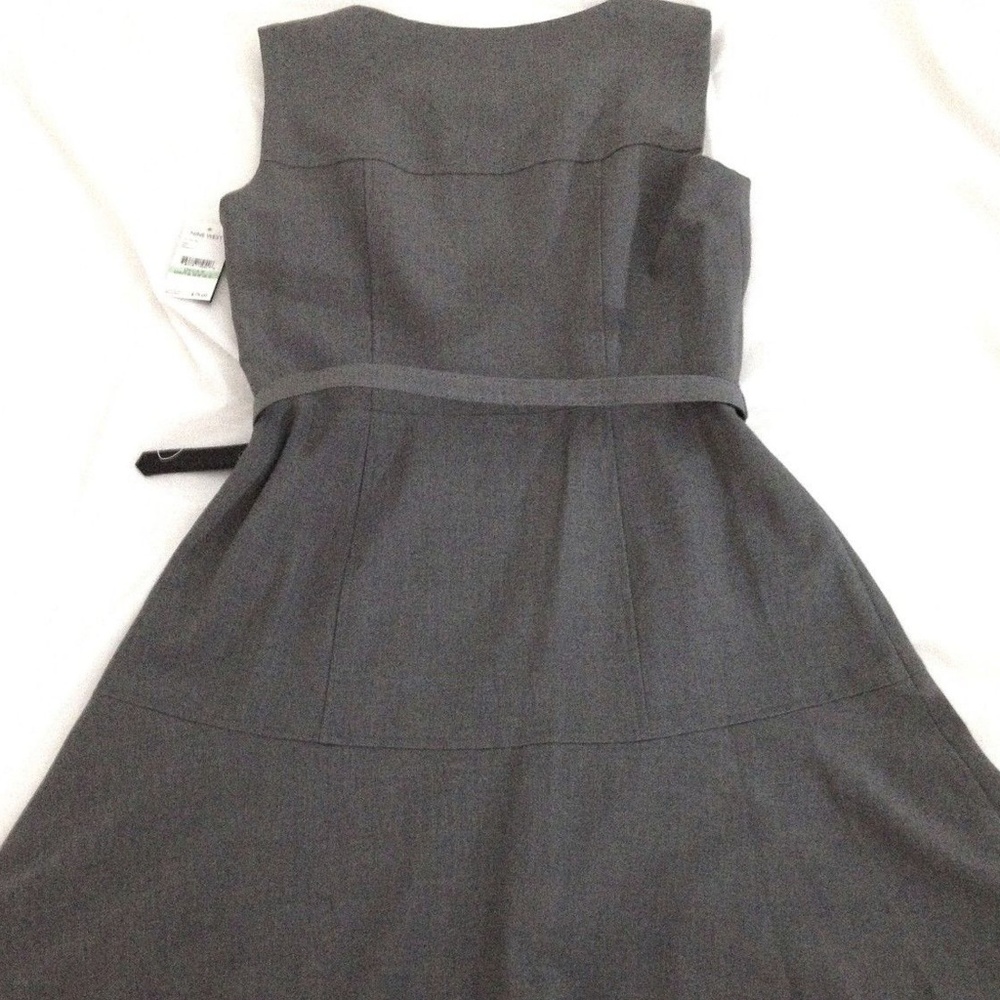 Nine West - Belted Fit & Flare Work Dress - Picture 6 of 8